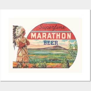 Superfine Marathon Beer Retro Defunct Wisconsin Breweriana Posters and Art